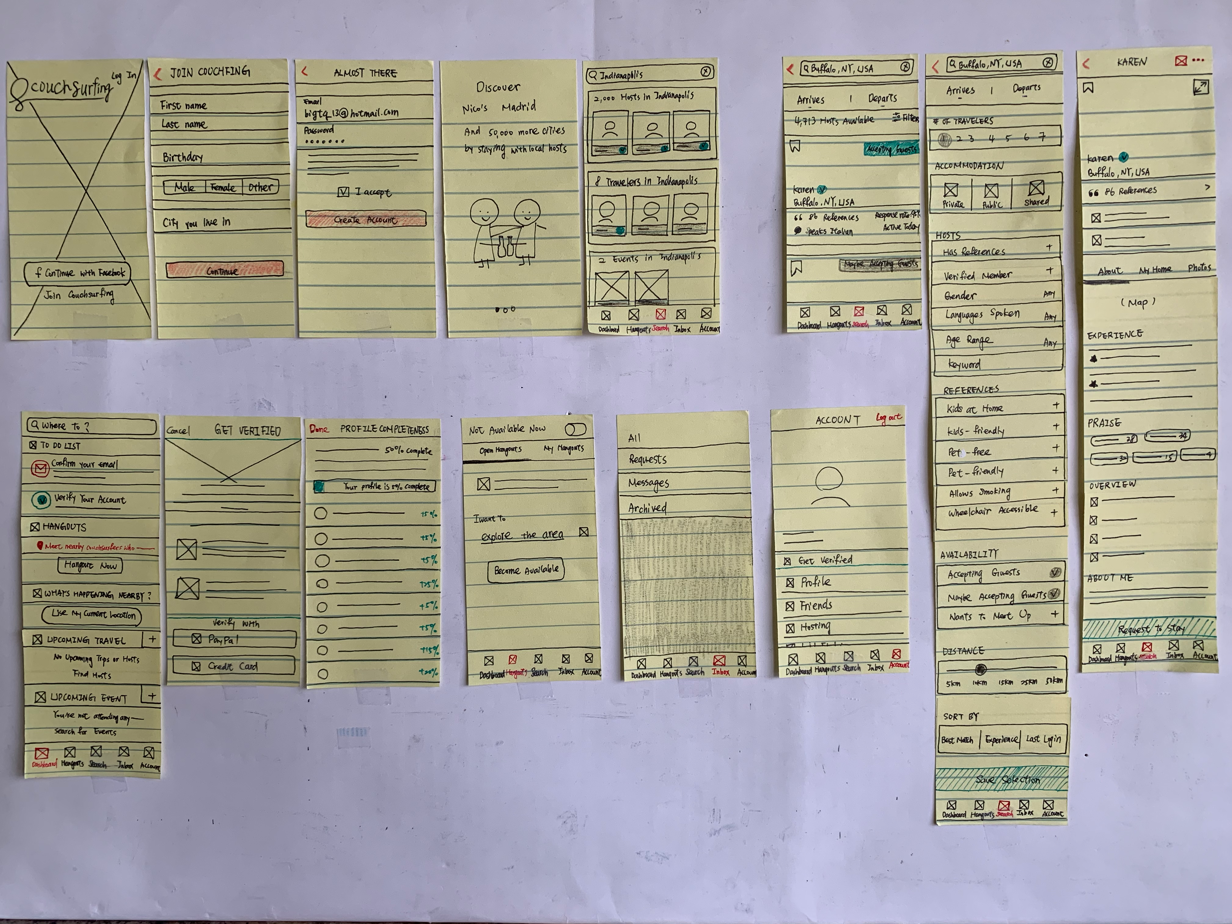Deconstructing the screens used in the InShot app